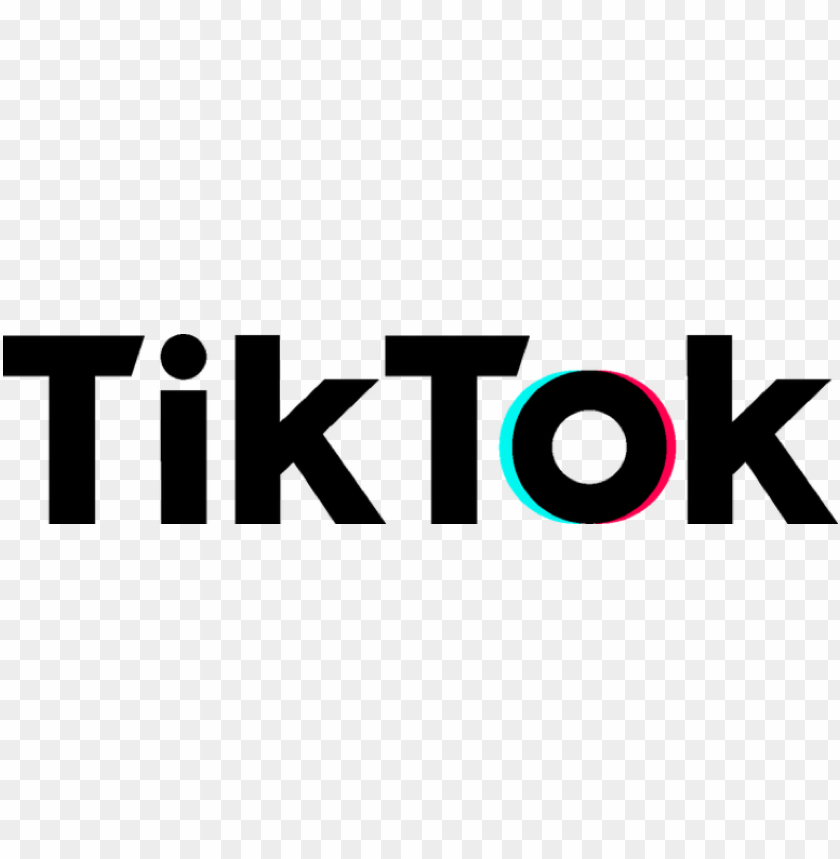 Tik Tok Text Logo PNG Transparent Background