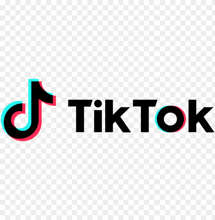 Tiktok Long Text Logo Png Image With Transparent Background Toppng