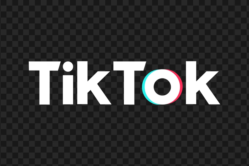 Tiktok Logo White Text PNG Transparent Background