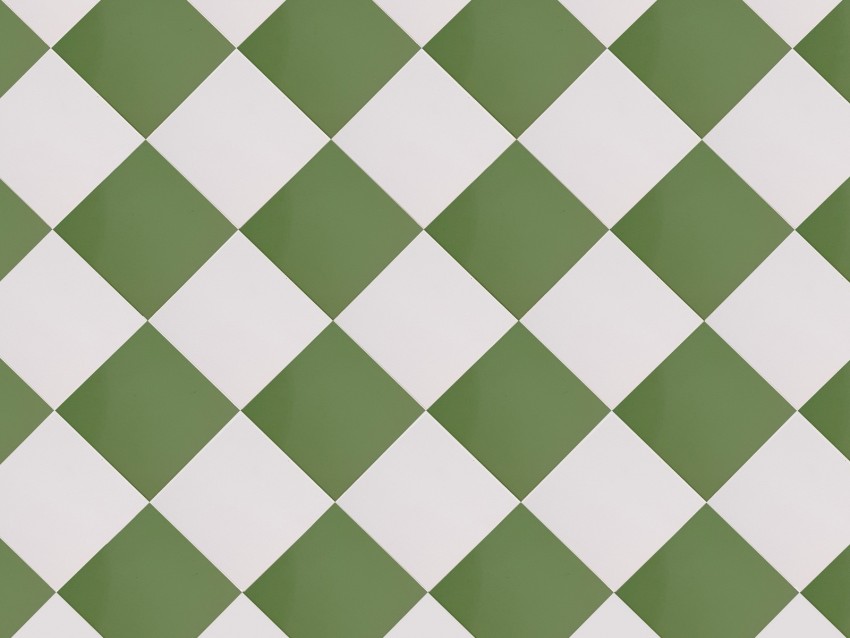 tile, green, white, square