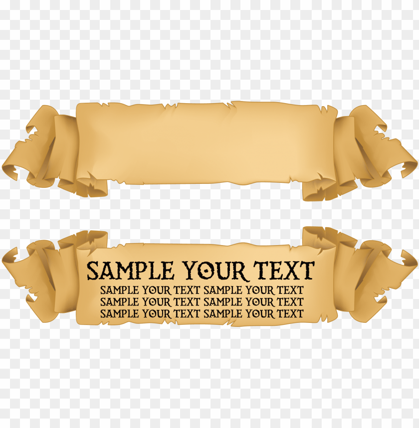title banner png old paper ribbon vector PNG transparent with Clear Background ID 162597