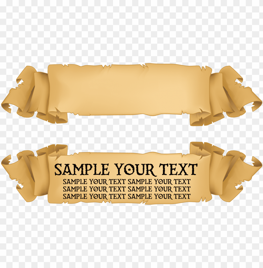 Download Title Banner Png Old Paper Ribbon Vector Png Image With Transparent Background Toppng