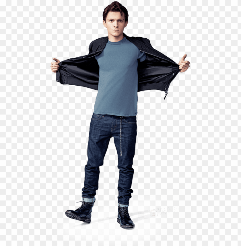 tom holland spiderman PNG image with transparent background@toppng.com