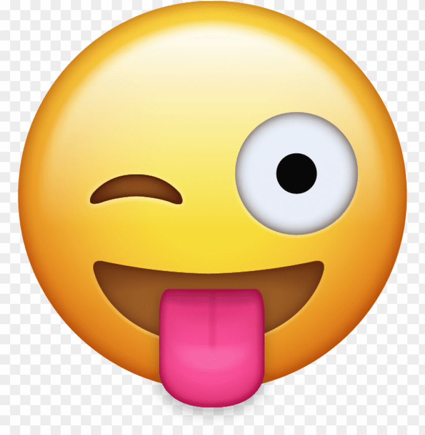 Download Tongue Out Emoji 1 Png Png Images Background