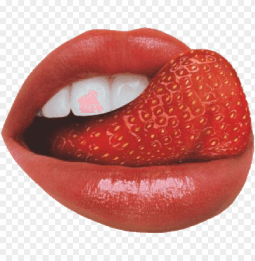 people, mouths, tongue strawberry, 