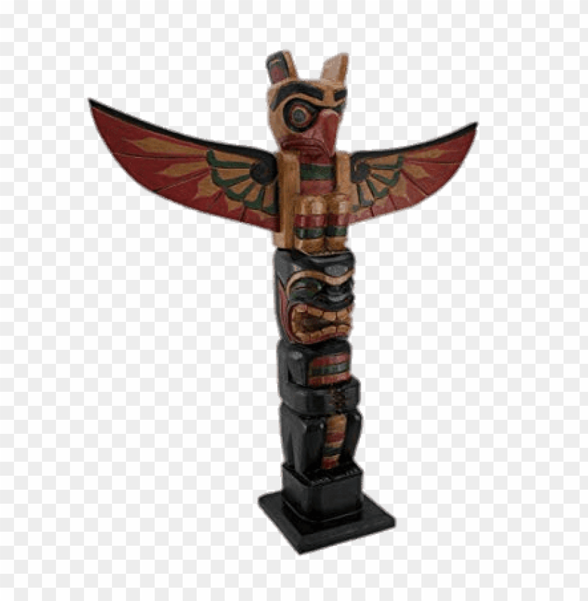 miscellaneous, totem poles, totem eagle with outstretched wings, 