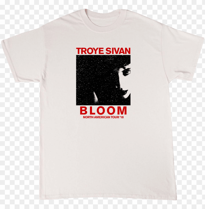 tour tee white troye sivan troye sivan bloom t shirts PNG transparent with Clear Background ID 238381