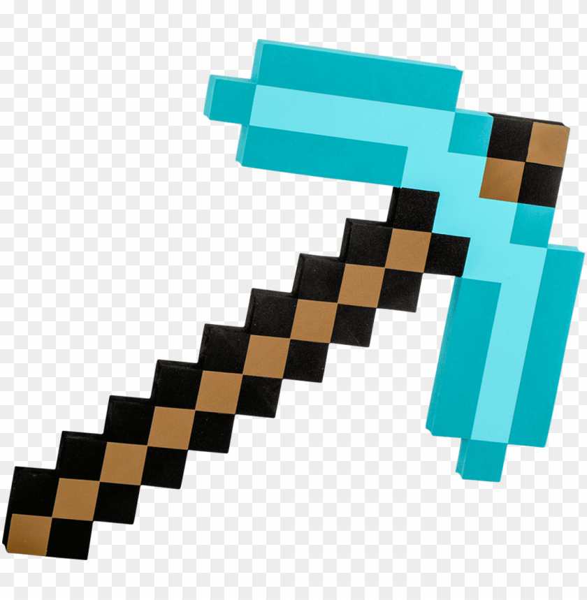 Toys Toy Swords Shields Minecraft Pickaxe Diamond Exdisplay Minecraft Diamond Pickaxe Build Png Image With Transparent Background Toppng