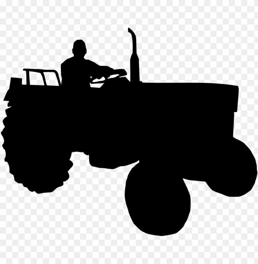 Transparent tractor silhouette PNG Image - ID 3179