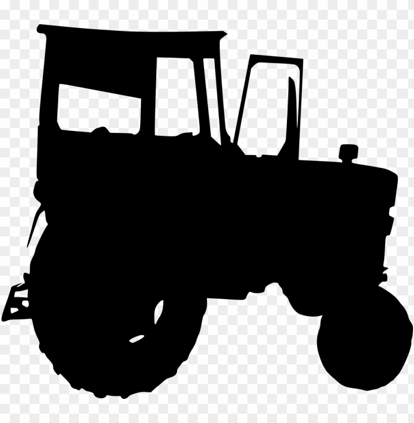 Transparent tractor silhouette PNG Image - ID 3180