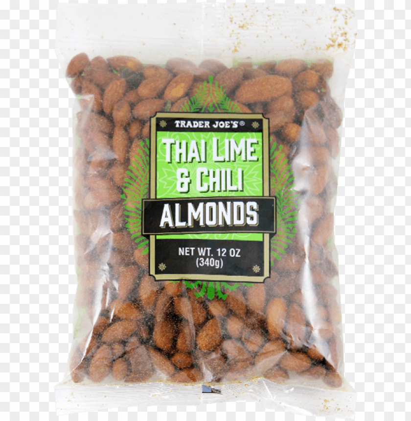 Trader Joe's Thai Lime Chili Almonds Pinto Beans PNG Image With Transparent Background