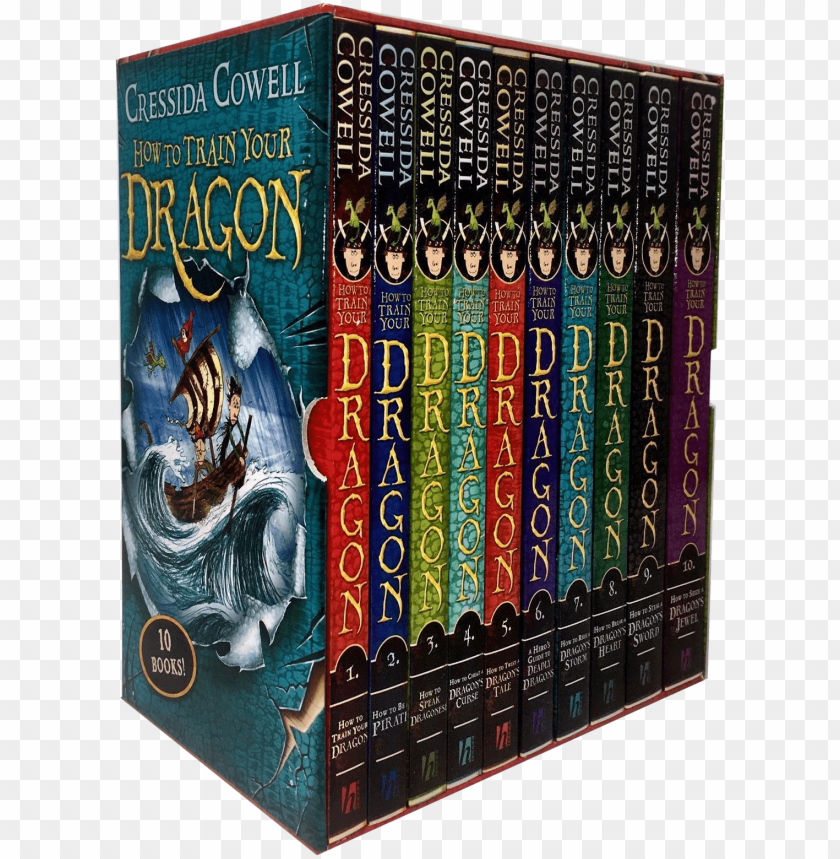train your dragon 10 book collection PNG transparent with Clear Background ID 96680