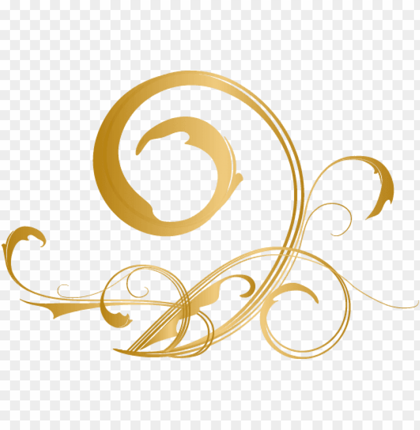 transparent background gold swirls PNG transparent with Clear Background ID 190821