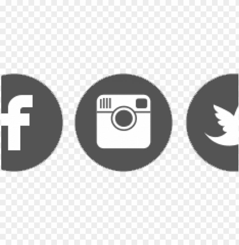 social media logo black and white png