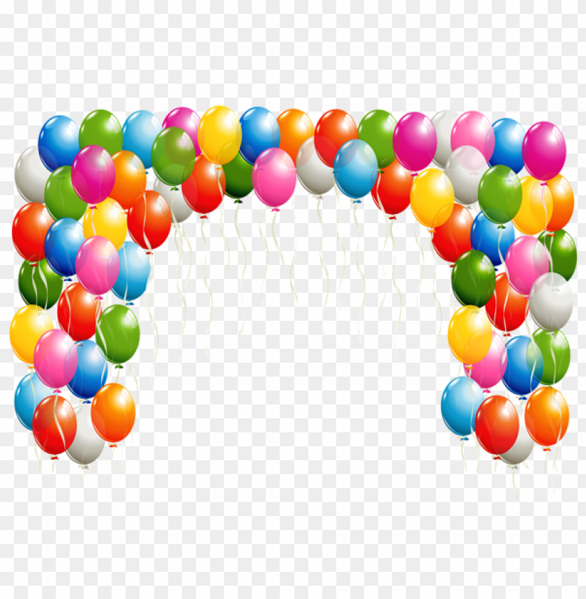 Transparent Background PNG of transparent balloons arch - Image ID 41859