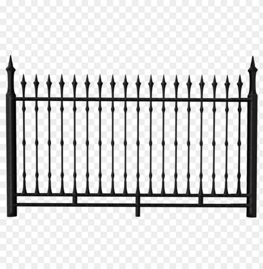 Download Transparent Black Iron Fence Clipart Png Photo Toppng - roblox fence texture