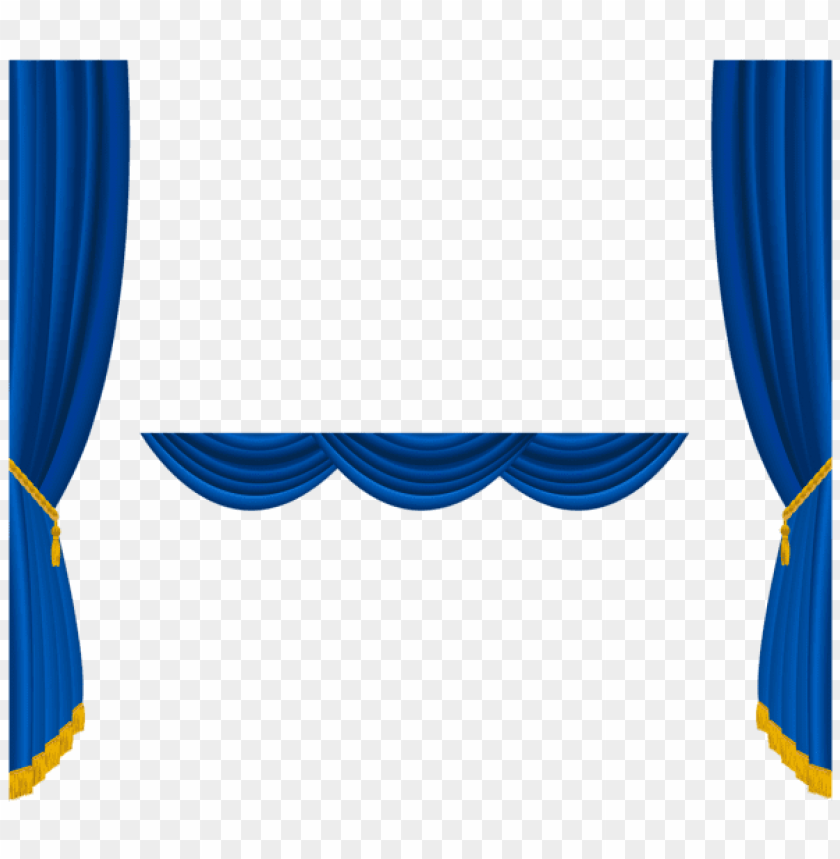 transparent blue curtains decoration