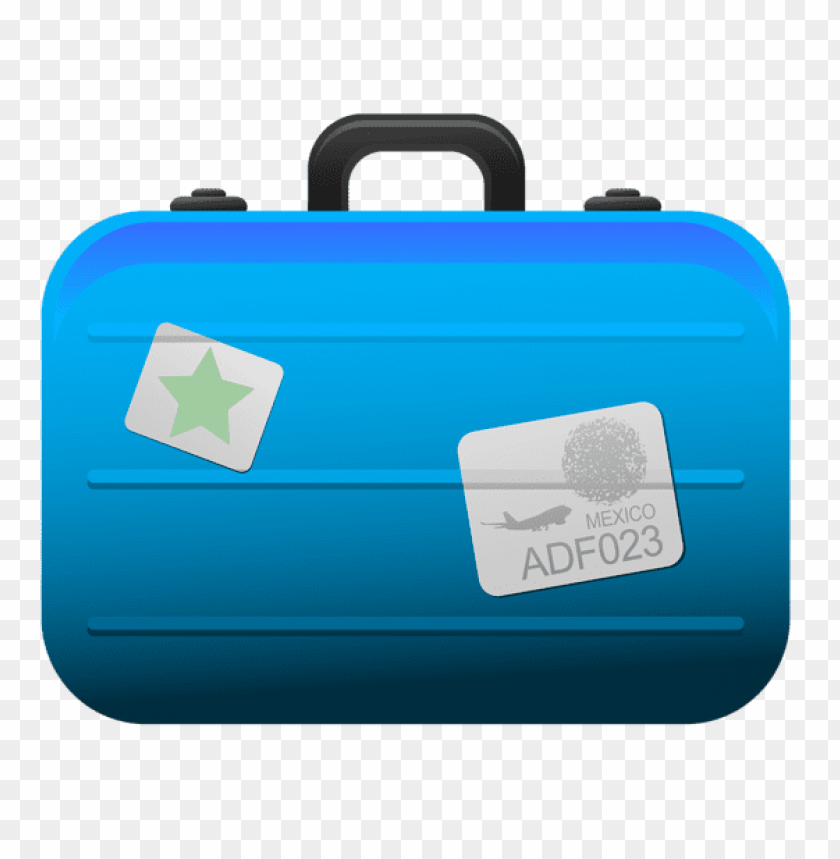 free PNG Download transparent blue suitcasepicture clipart png photo   PNG images transparent