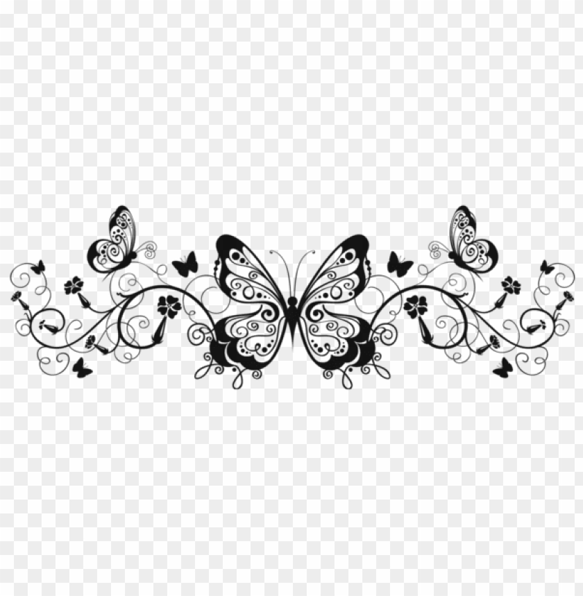transparent butterfly decoration