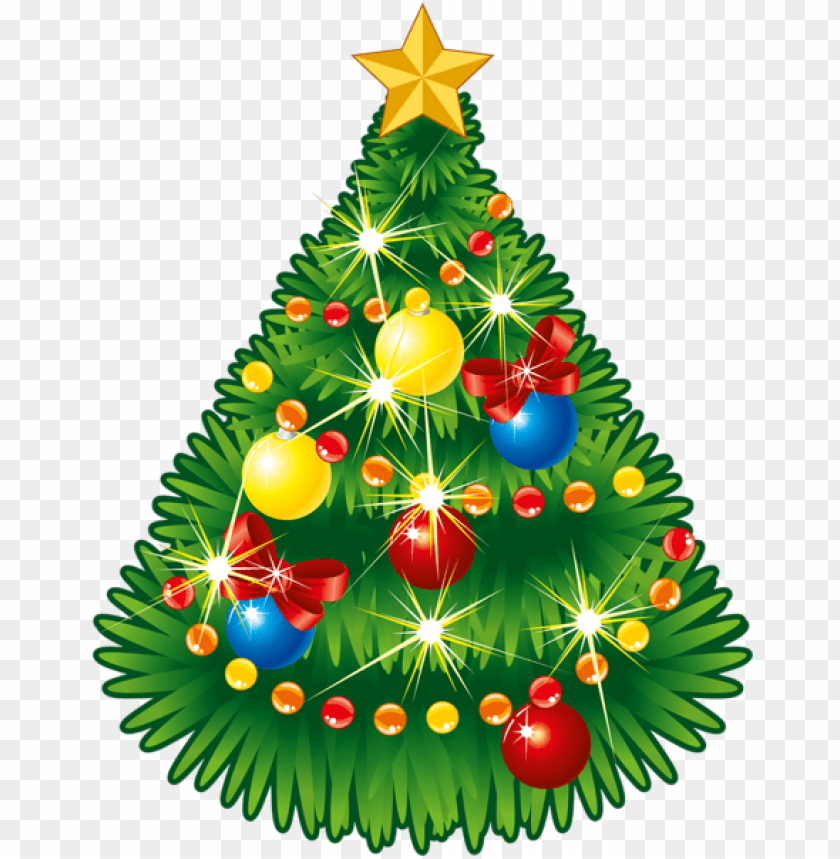 Transparent Christmas Tree With Star PNG Images 39757 | TOPpng