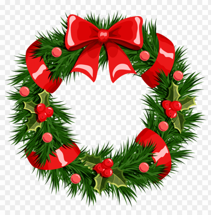 transparent christmas wreath PNG Images 40922