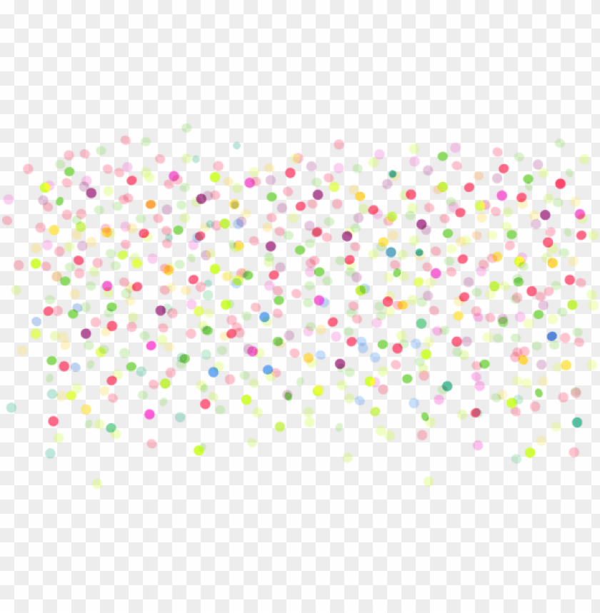 transparent colorful dots decor
