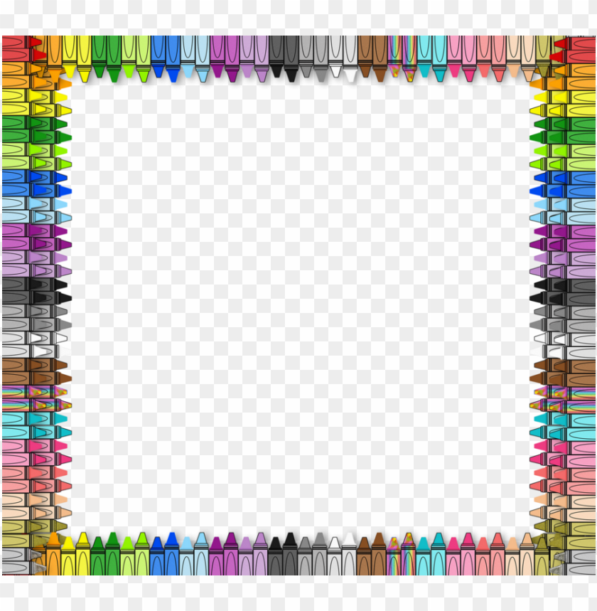 Transparent Crayon Border Clipart Crayon Drawing Clip - Crayon Border Transparent Background PNG Image With Transparent Background
