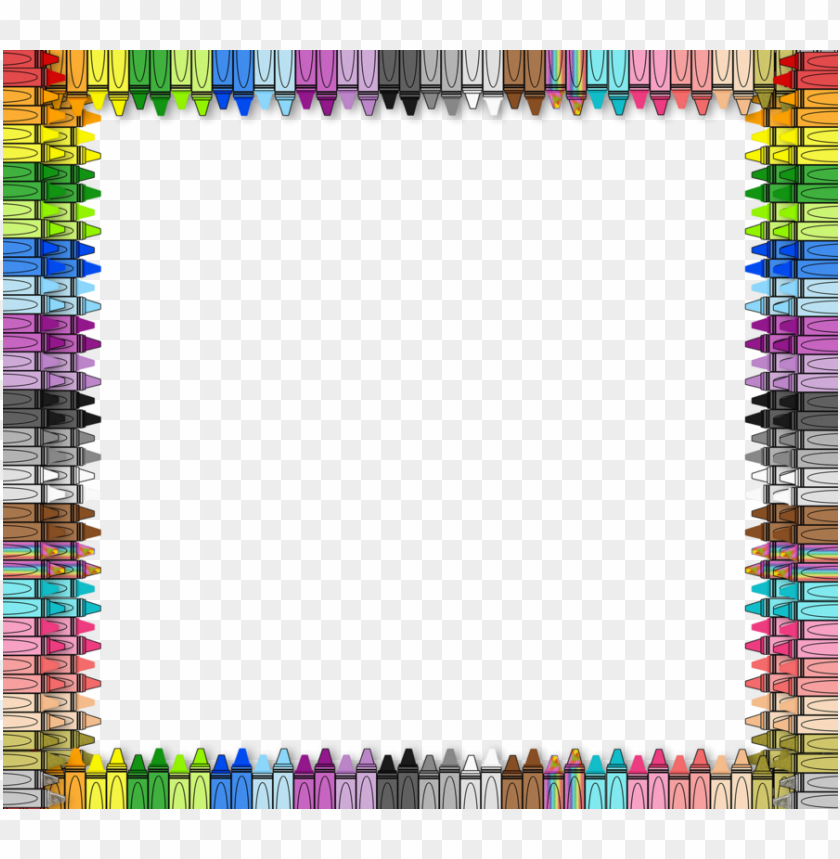 Crayon Border Clipart Crayon Drawing Clip - Crayon Border PNG Transparent Background