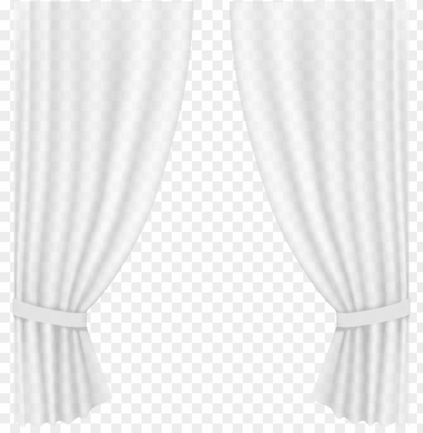 transparent curtain white