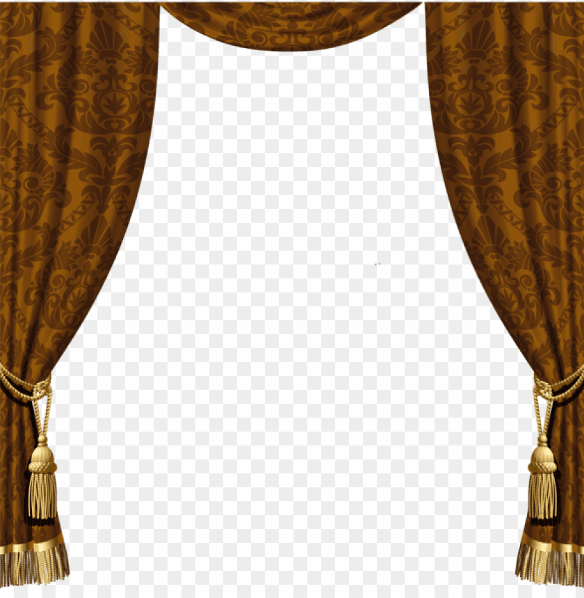 transparent decorative curtains with gold tassels
