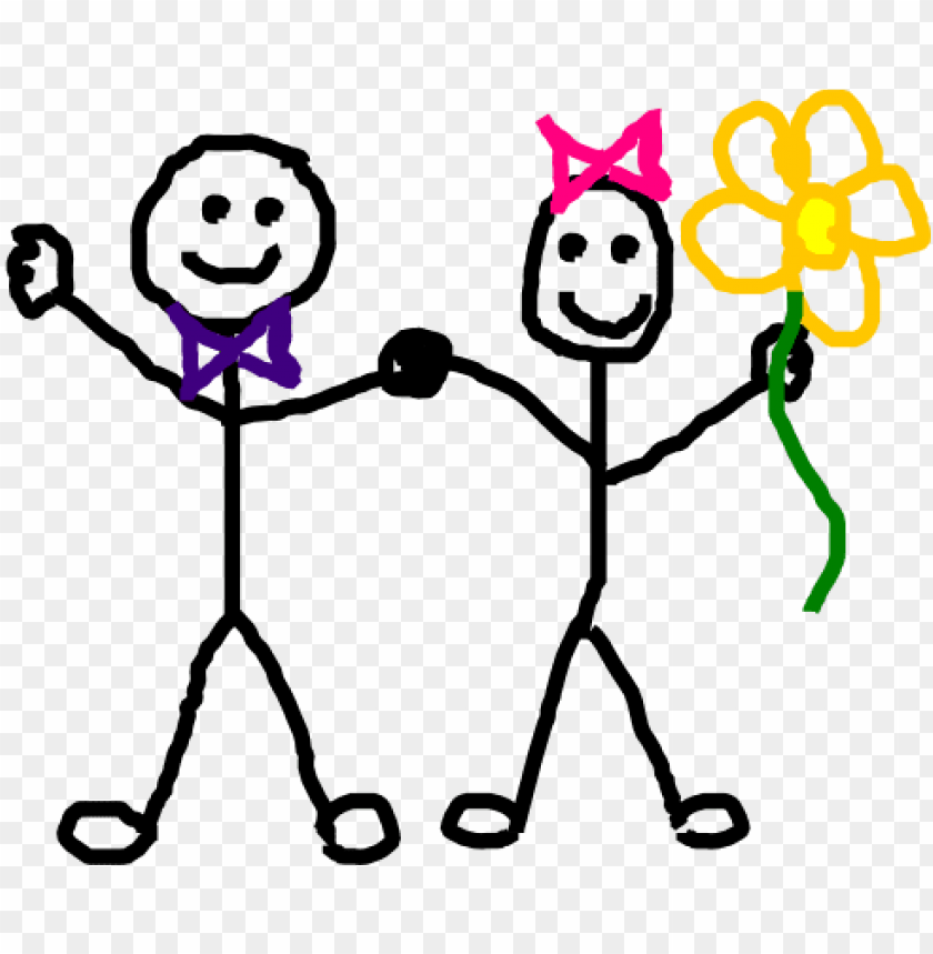 best friend stick figures