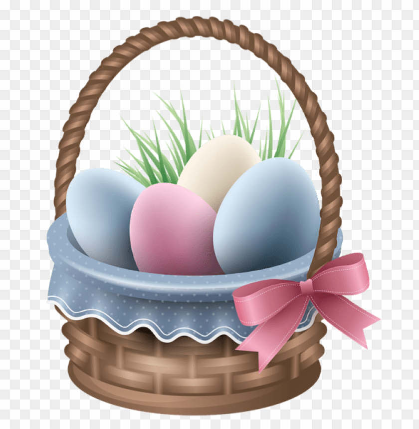 transparent easter basket and grasspicture png images background -  image ID is 47637