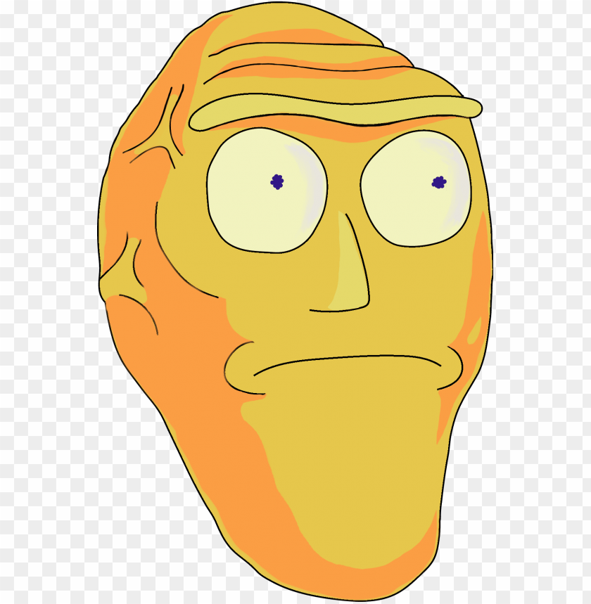 Morty Face Png - Rick And Morty Scared Face Clipart, transparent