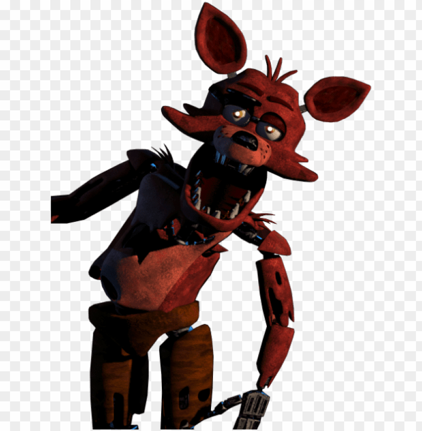 Withered Foxy Alternate Jumpscare transparent background PNG