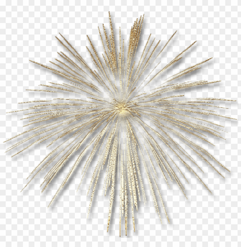 transparent gold fireworks effect