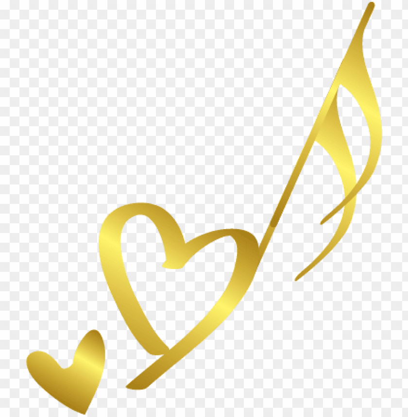 transparent gold music notes PNG image with transparent background@toppng.com