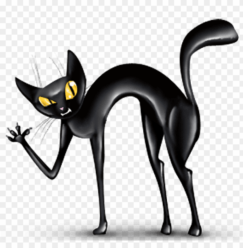 Download Transparent Haunted Black Cat Png Images Background