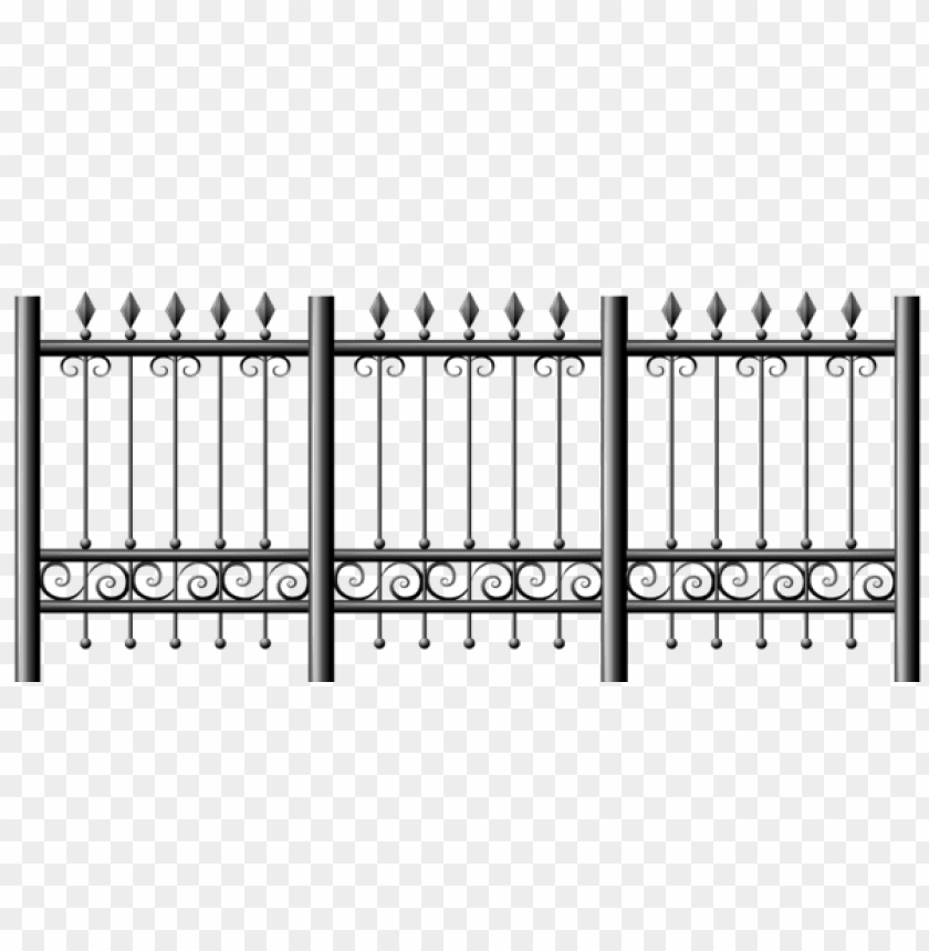transparent iron fence clipart png photo - 52935