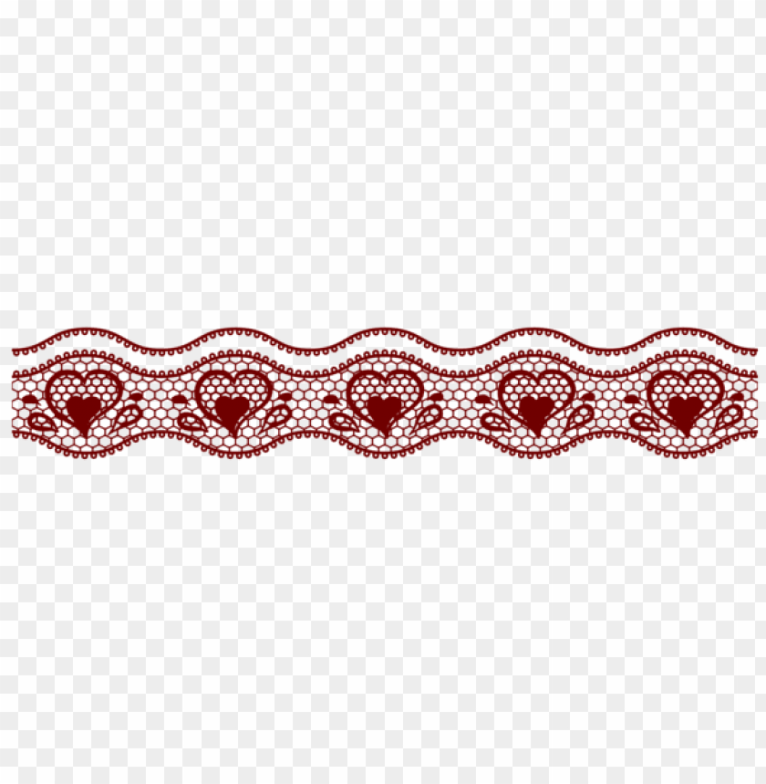 transparent lace with hearts decoration