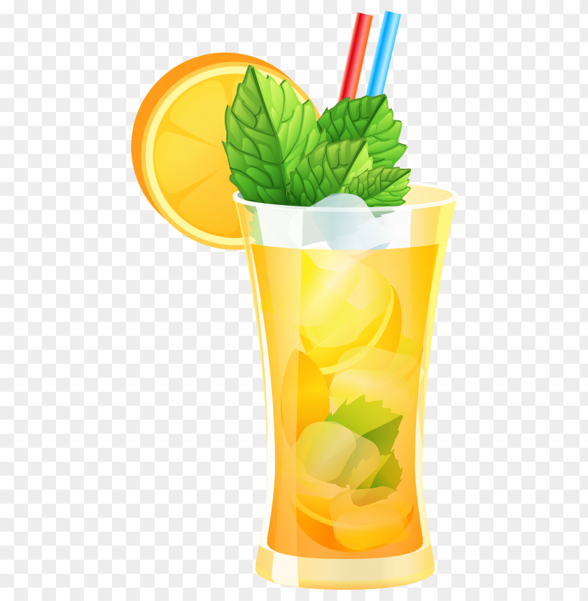 cocktail, orange, transparent