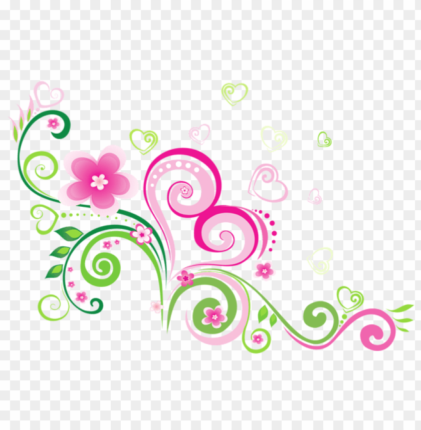 transparent pink and green decoration