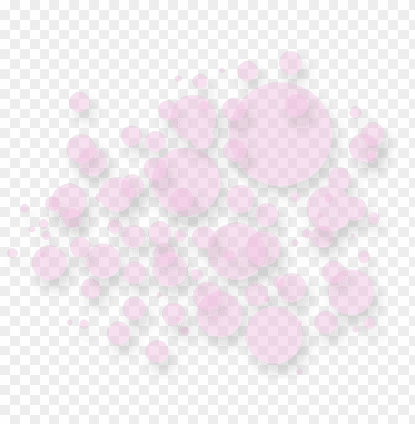 transparent pink dots decoration
