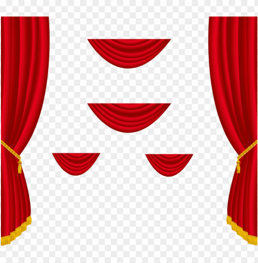 transparent red curtains decoration