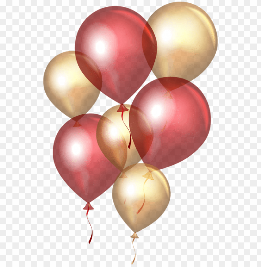 Latest PNGs. free PNG Download transparent red gold balloons png png imag.....
