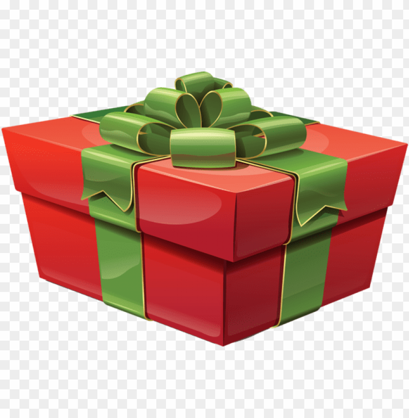 transparent red large gift box clipart png photo - 51177