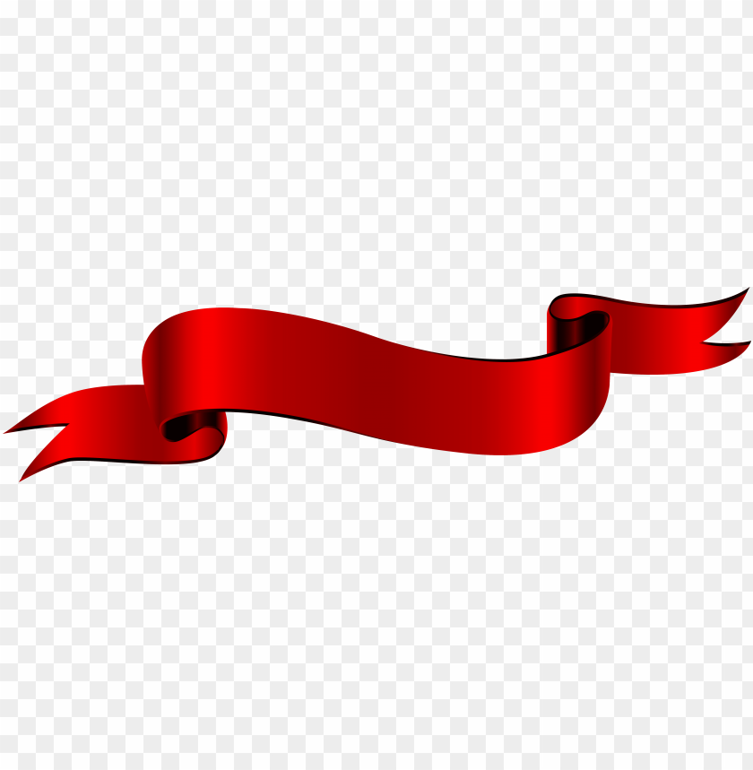 Transparent Red Ribbon Banner PNG Image With Transparent Background | TOPpng