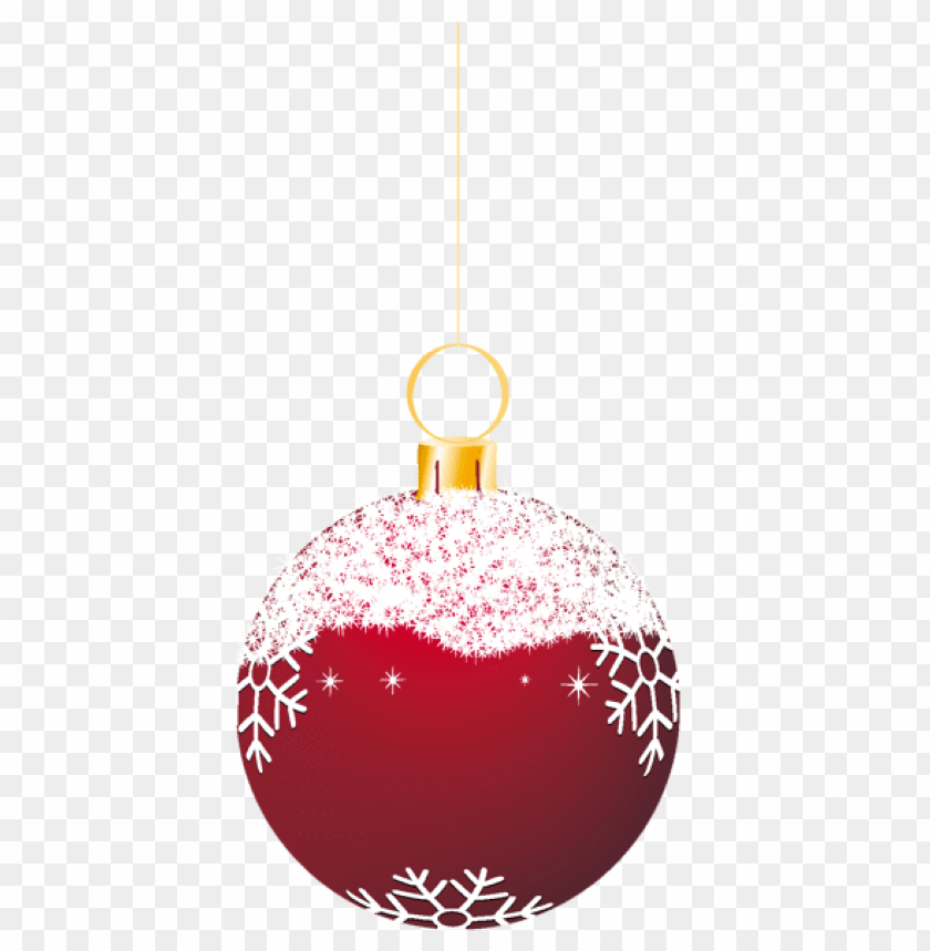 Transparent Red Snowy Christmas Ball Ornament PNG Images 40324 | TOPpng