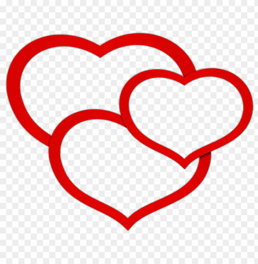 free PNG transparent red triple heartspicture png - Free PNG Images PNG images transparent