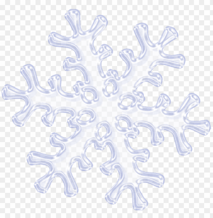 transparent simple snowflake