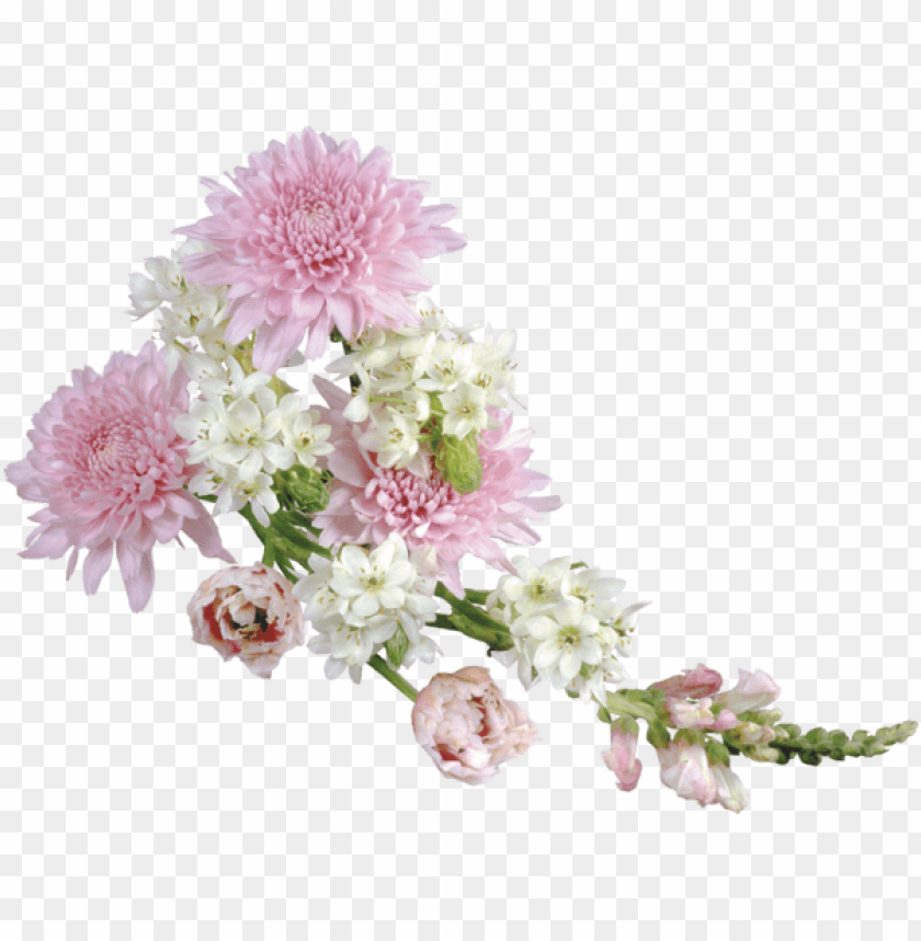 transparent soft flower arrangement